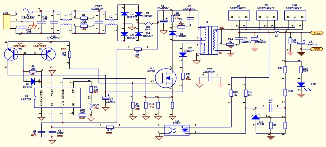 電視機用開關電源適配器電路技術介紹